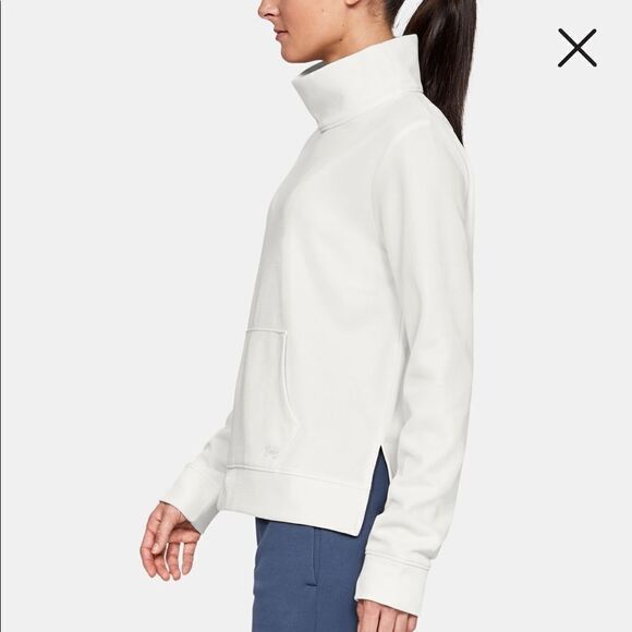 WOMEN’S UNDER ARMOUR FLEECE MIRAGE MOCK SWEATSHIRT XL - Picture 4 of 14